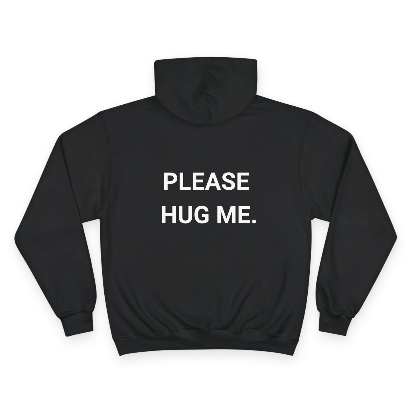 PLEASE HUG ME. | CHAMPION HOODIE